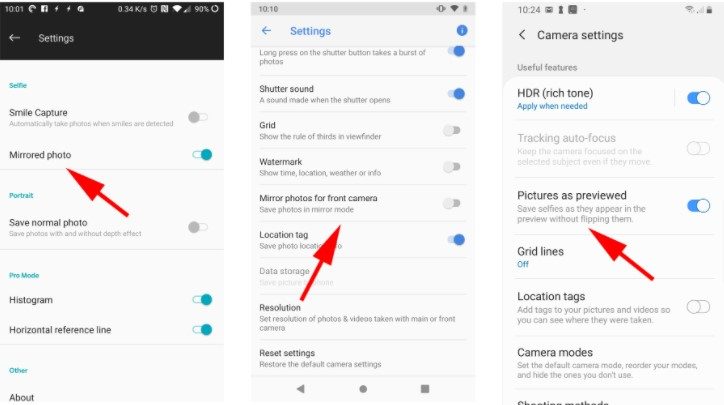 How to Flip a Camera Image on Android