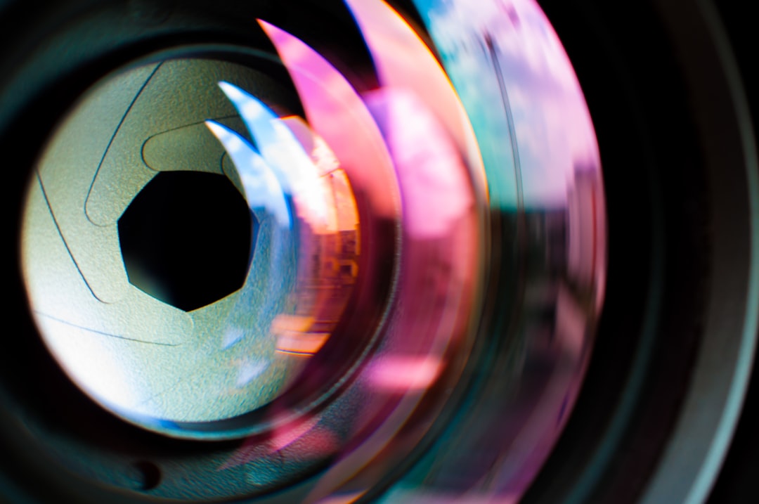 Close-up of a camera lens, the kind of retractable point-and-shoot lens that commonly throws a lens error